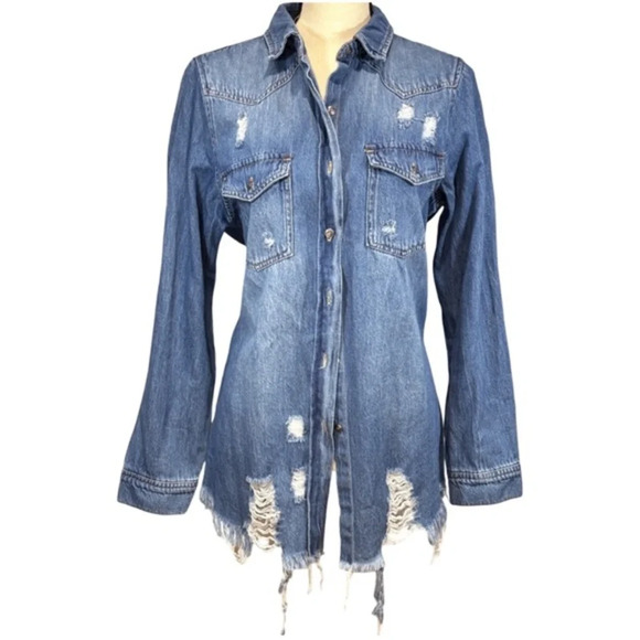 risen Tops - Risen Distressed Shirt